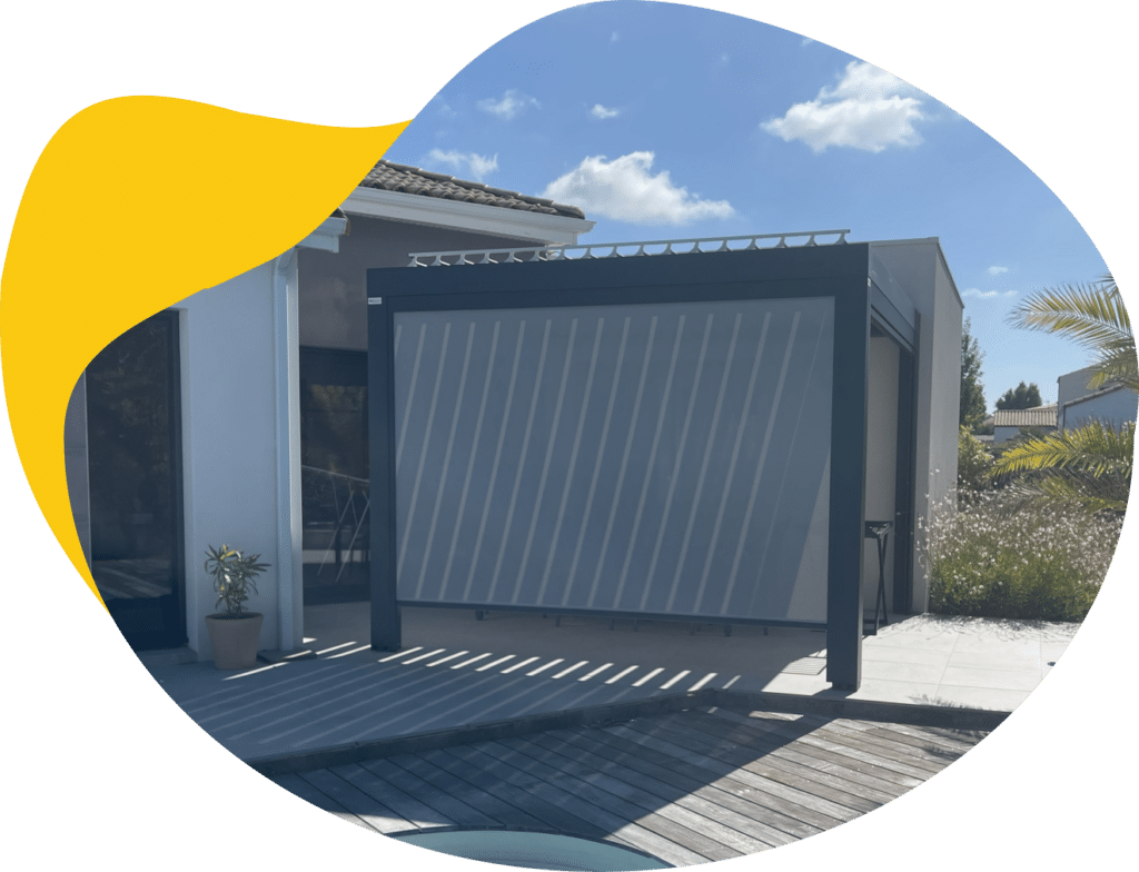 Store screen ZIP pergola fermée