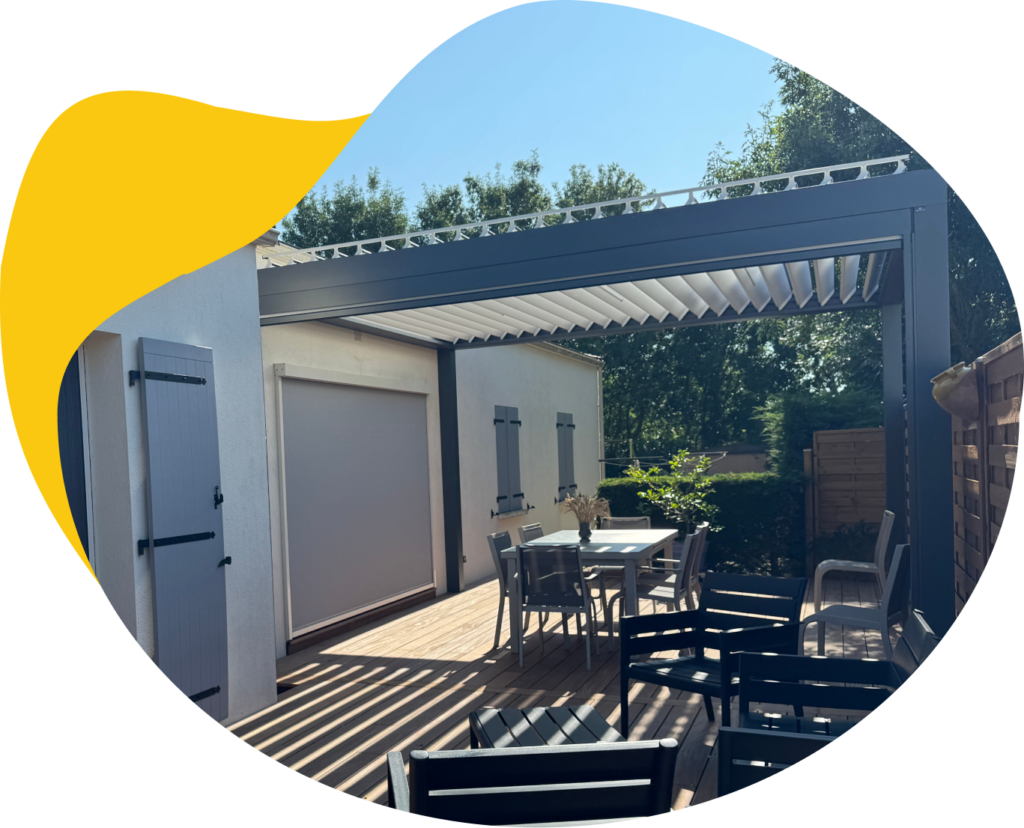 Pergola bioclimatique carport terrasse
