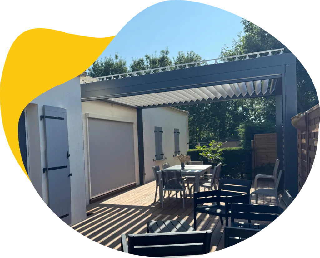 Pergola bioclimatique carport terrasse