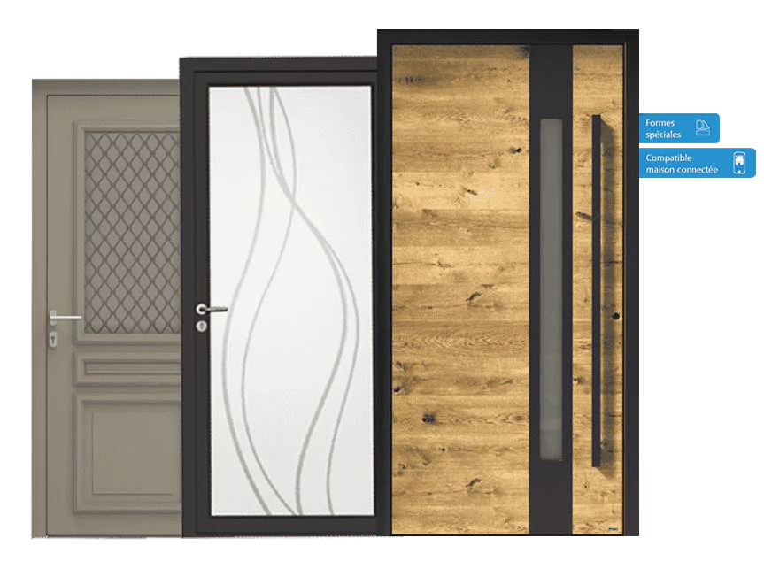 une vaste sélection de portes d'entrée
